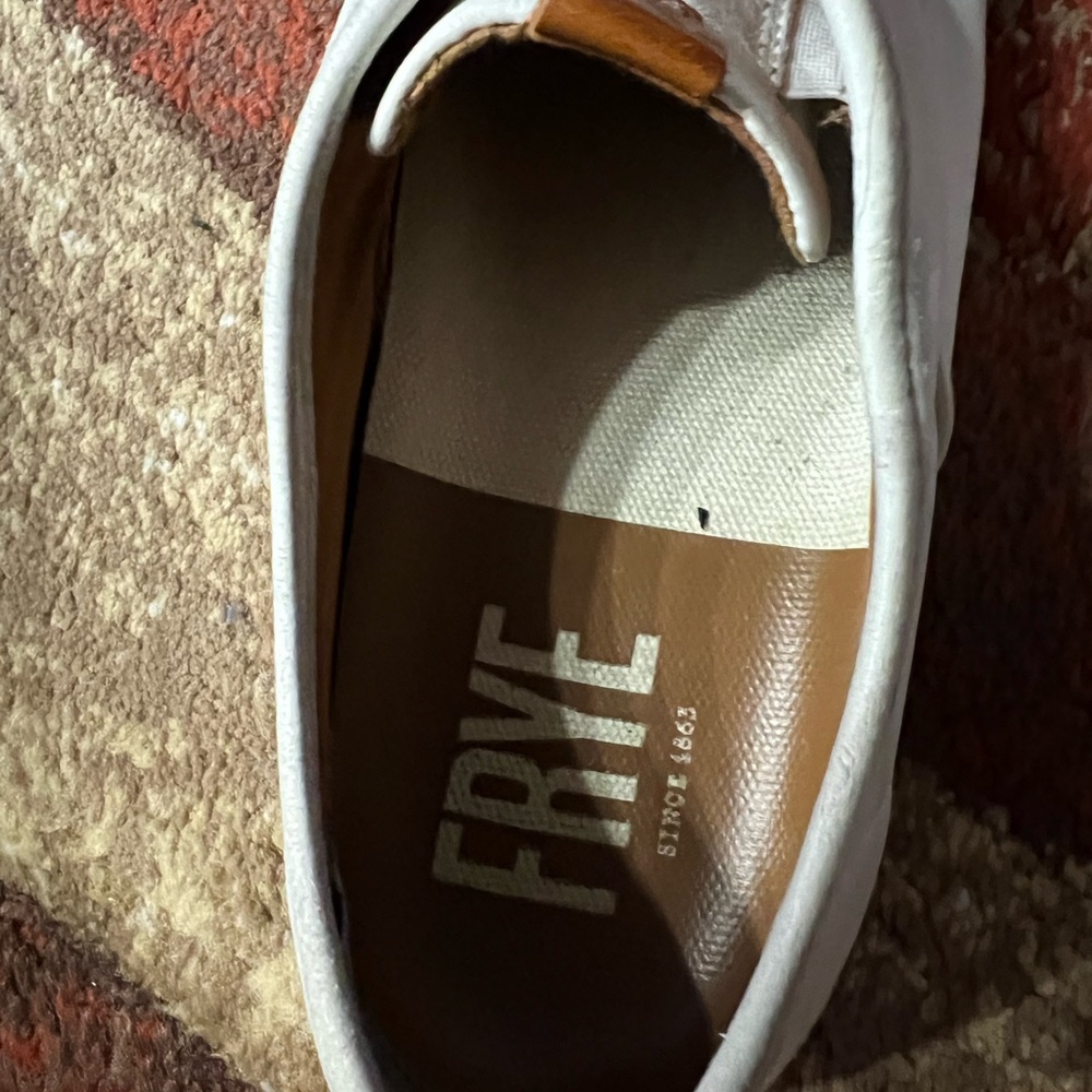 Frye women’s White Leather Slip-Ons - Picture 4 of 4